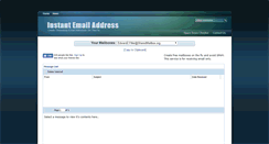 Desktop Screenshot of instantemailaddress.com